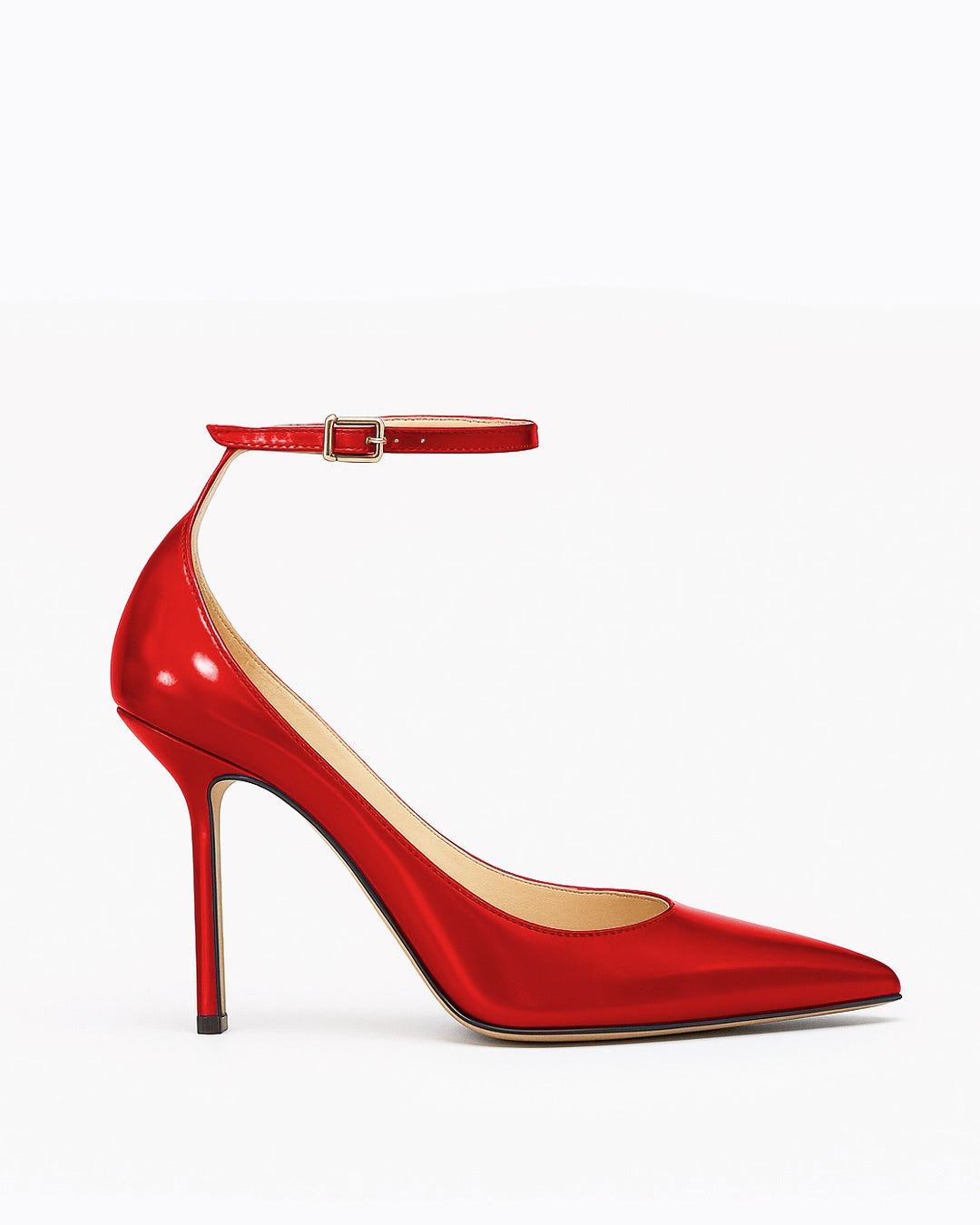 Décolleté laminata rosso