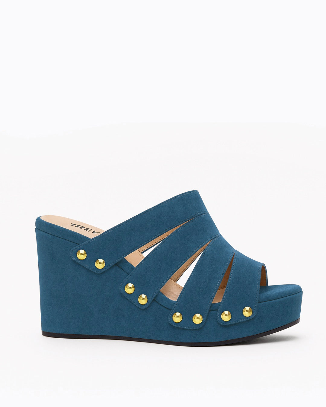 Zeppa in camoscio blu