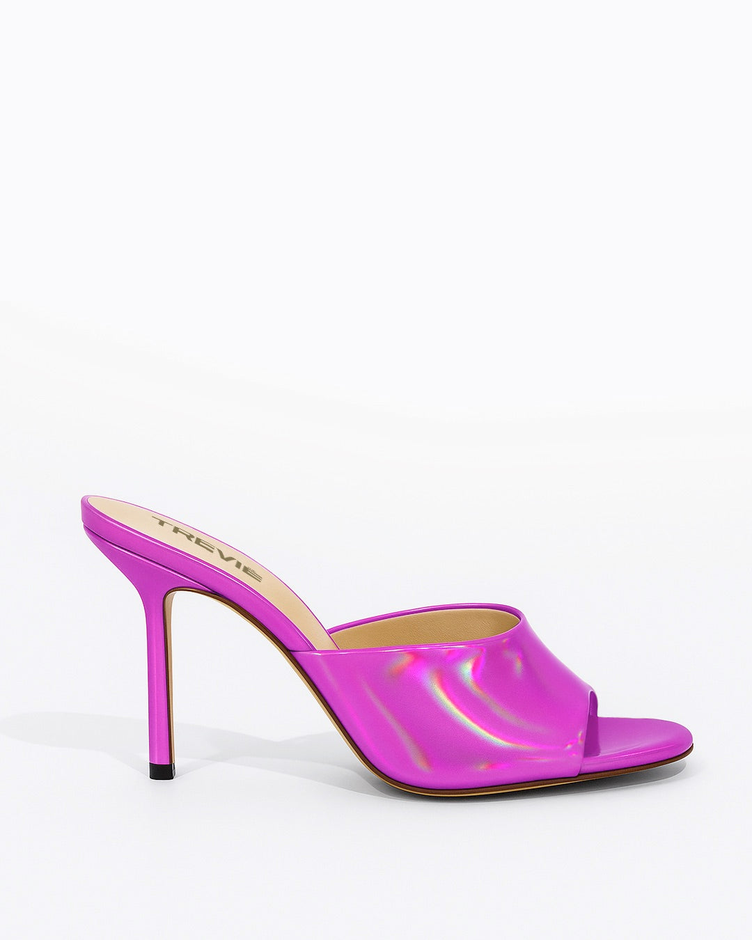 Mule laminato magenta