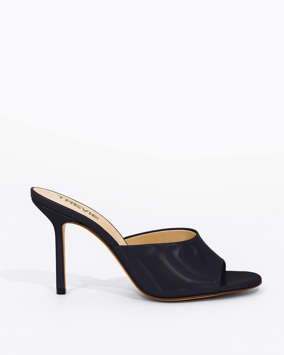 Mule laminato nero