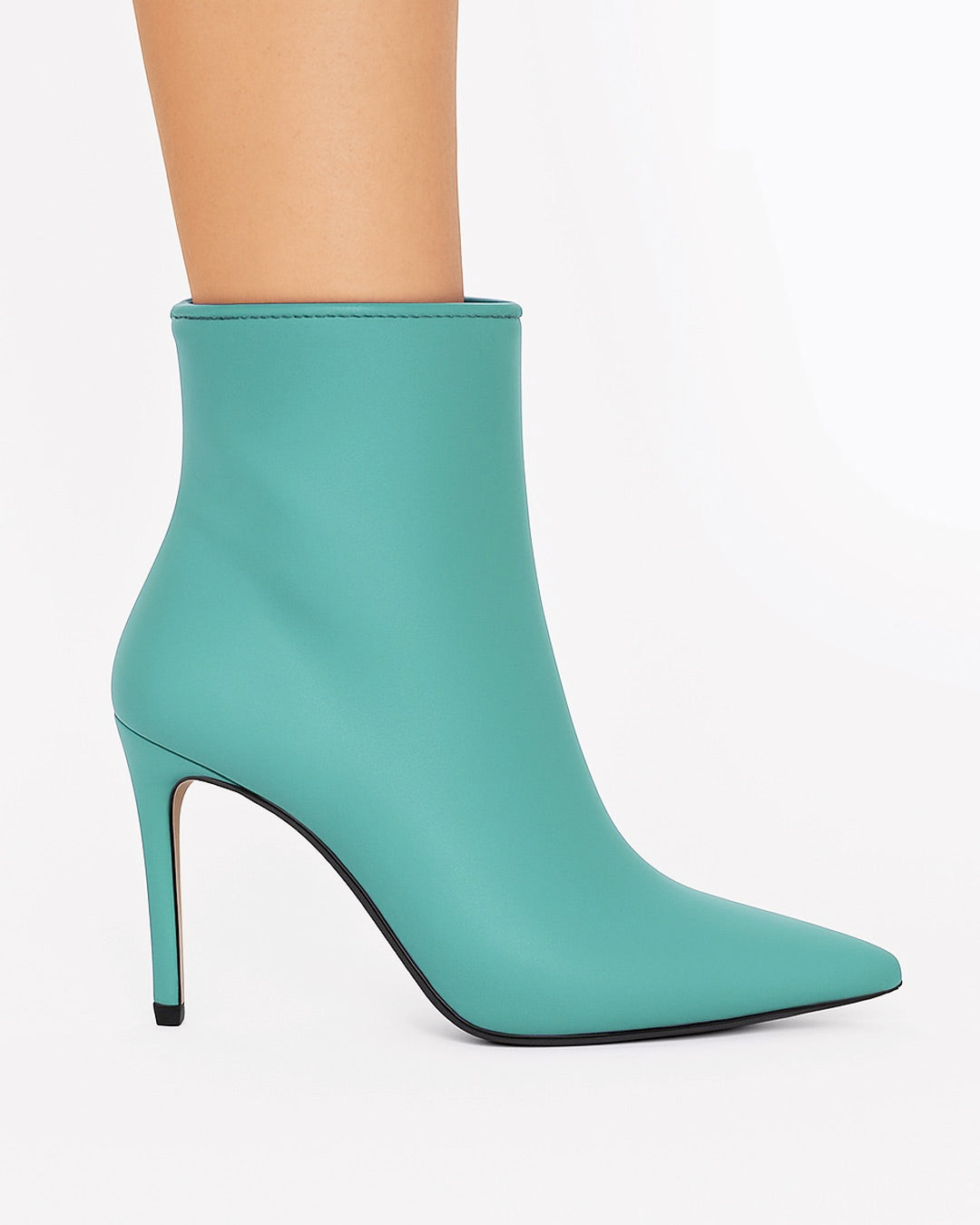 Stivaletto ecopelle turchese