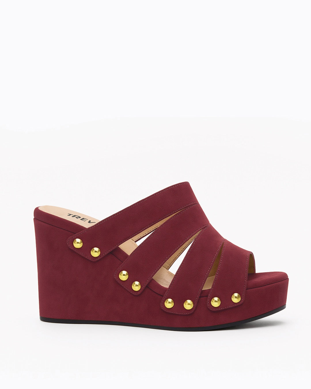 Zeppa in camoscio bordeaux