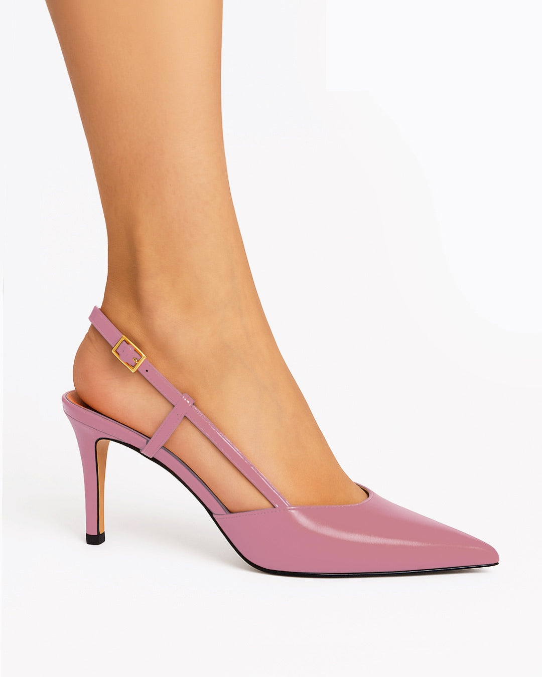 Slingback vernice rosa
